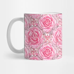 Floral Pattern Pink Rose Flowers Mug